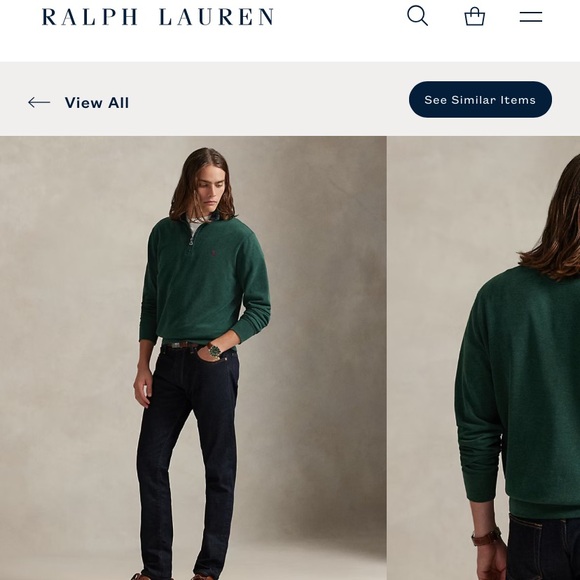 Ralph Lauren Other - Ralph Lauren Forest Green Half-Zip Sweater 4xb good condition